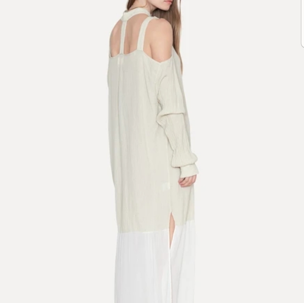 Lost & Found by Ria Dunn White Silk Layered Dress